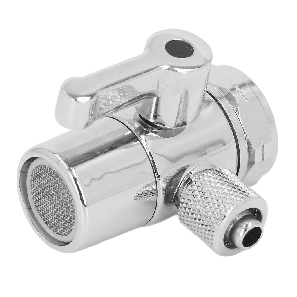 3/8-Zoll-Wasserhahn-Umstellventil, M22-Innengewinde, verdicktes Messing, Spültischarmatur-Verteiler für Bad und Küche