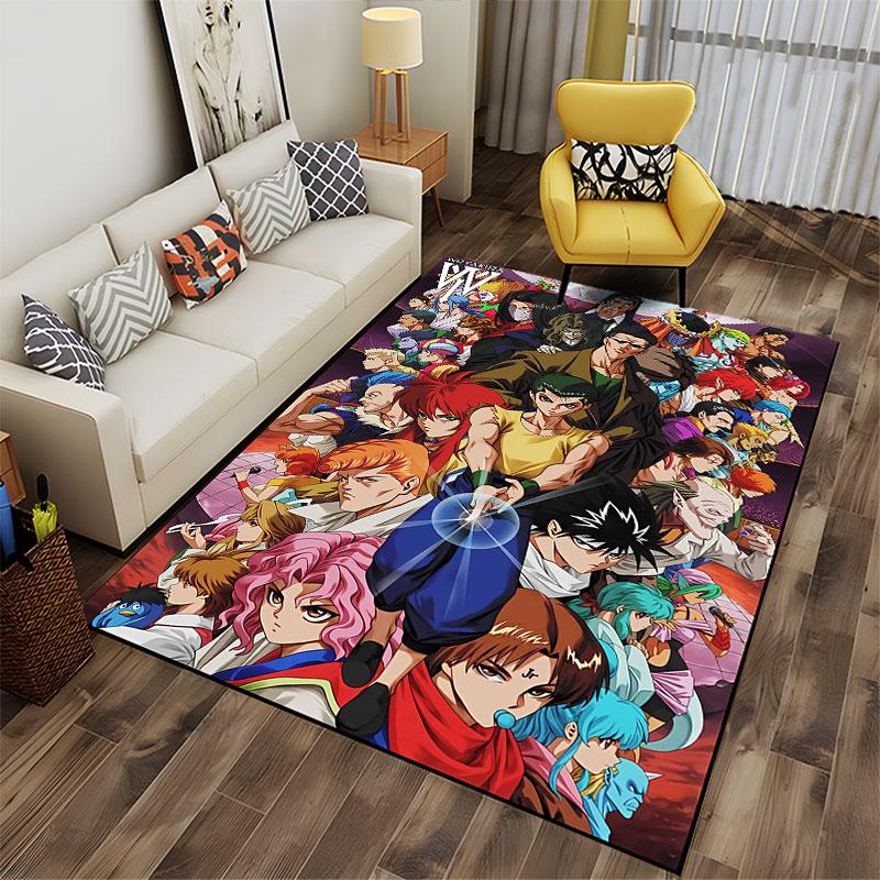 Anime Team Battle Artwork Suitable As a Non-slip Mat for the Living Room or Bedroom Sofa