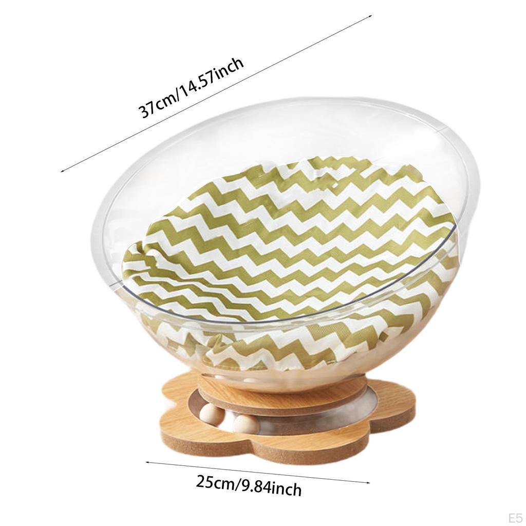 Cat Bed in Space Capsule Shape, Nest, Stable, for All, Transparent, Easy to Handle Furniture