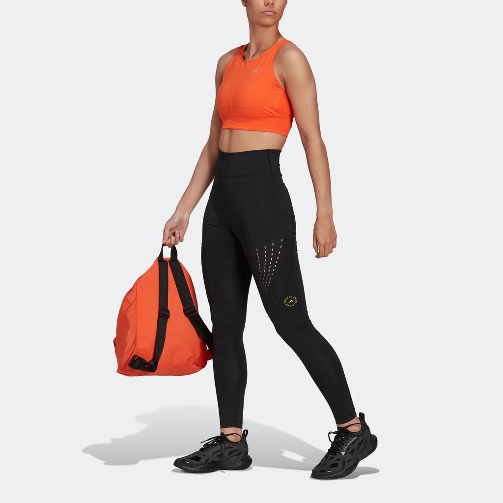 Adidas X Stella McCartney High-Waisted Letter Print Sports Leggings Women Leggings Black HG6876