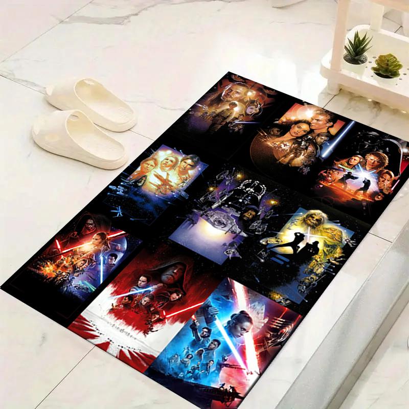 1Pc Star Wars Saga Posters Rug, Office Carpet Indoor Outdoor Doormat, Non-Slip Soft, Living Room, Christmas Halloween Gift. M928789