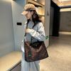 Autumn and Winter New Color Leopard Print Color Matching Travel Bag Shoulder Bag Large Capacity Messenger Bag Wear-resistant Anti-splashing Tote Bag