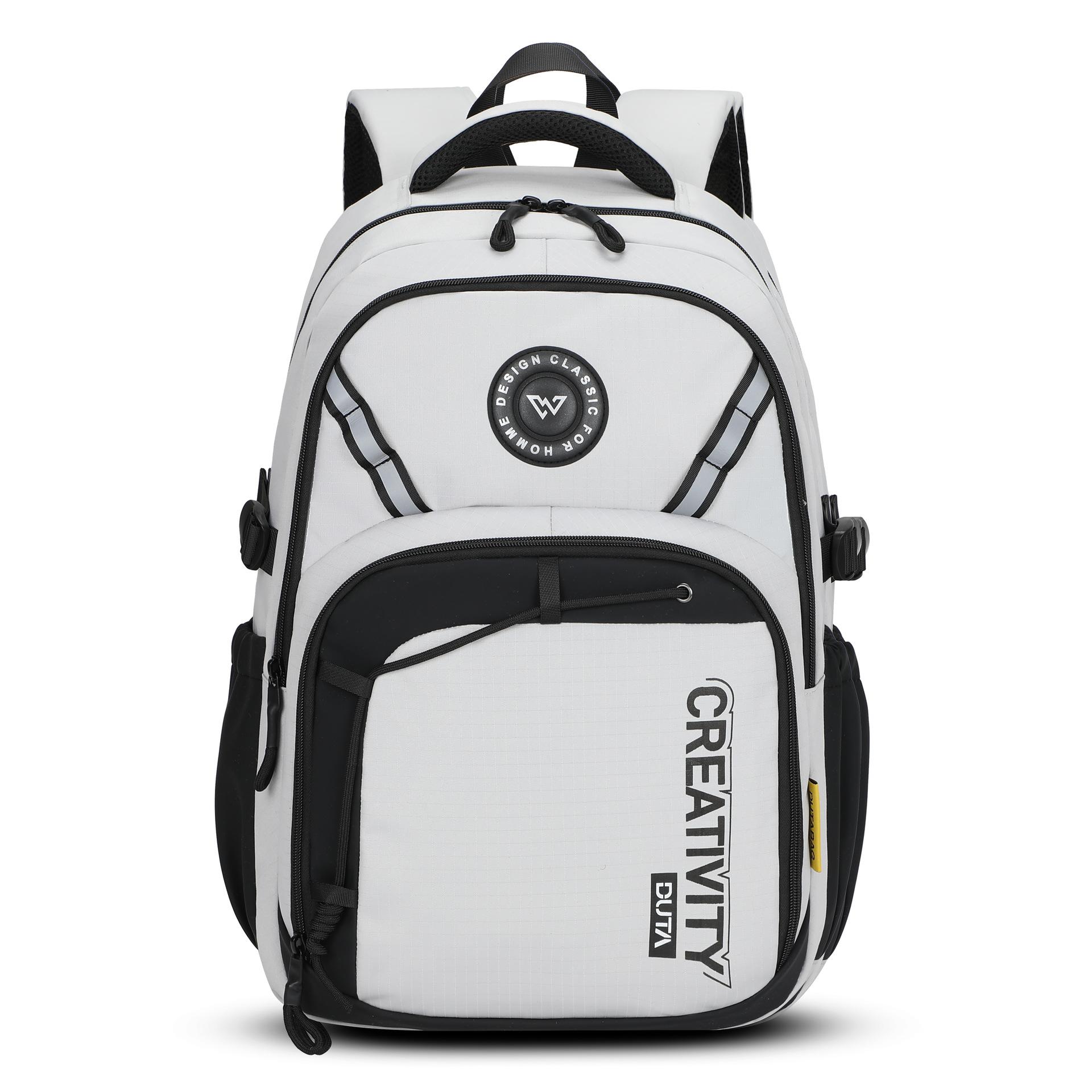 

Мужской повседневный дорожный рюкзак большой вместимости, водонепроницаемый рюкзак для спорта и поездок на работу белый