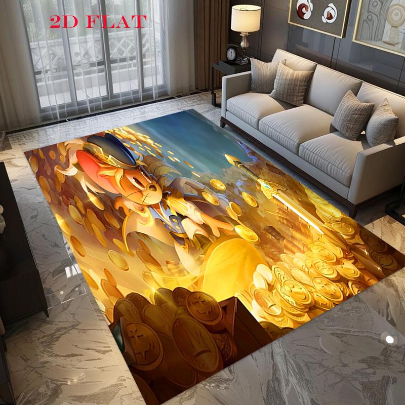 Tom Jerry Christmas Party Carpet Home Decor Floor Mats Fashion Art Room