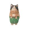 Cartoon Wood Carving Cat Ornament Handmade Hand Engraving Cat Decorations  Gift Giving