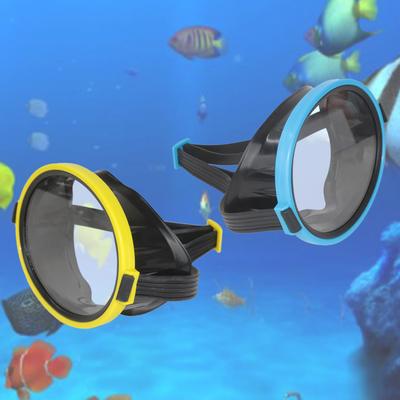 Kids Youth Oval Free Diving Mask Anti-Fog Swim Masks Scuba Dive Mask Tempered Glass Swimming Goggles Eyewear Equipment