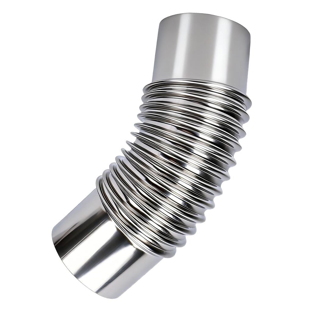 Stove Pipe Elbow 7.5cm Diameter Stainless Steel Flue Extension Elbow Chimney for Outdoor Camping Wood Stove 45 Degree