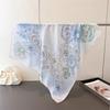 Luxury Floral Print Designer 70Cm Square Silk Women's Scarf Spring Summer Satin Scarves Shawl Headband Bandana Hijab Wrap
