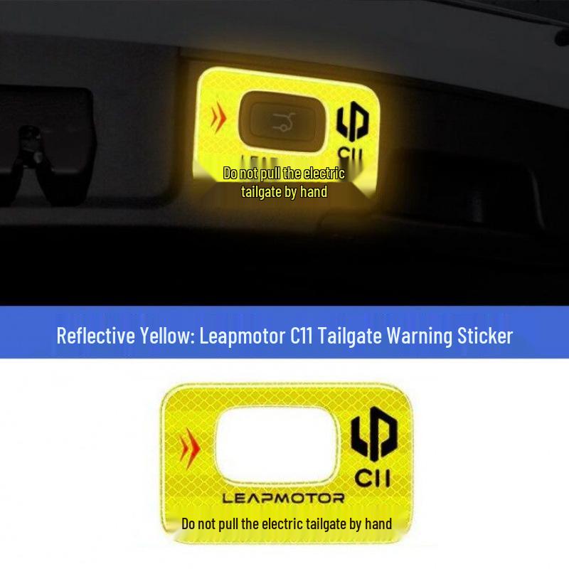 

Li Auto C11 Electric Tailgate Reflective Warning Sticker for Trunk Switch (2023-2026)