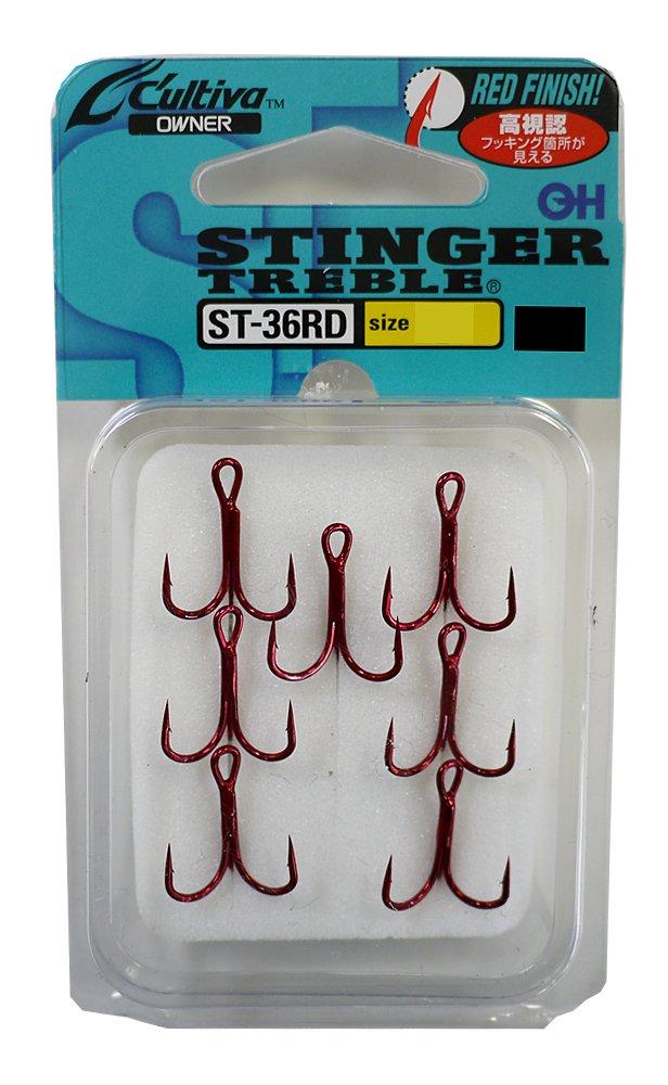 OWNER Triple Hook ST-36RD Stinger Triple Hook No. 4 Red No. 4