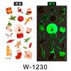 Cartoon Tattoo Sticker Waterproof Christmas Luminous Tattoo Sticker Cute Temporary Tattoo