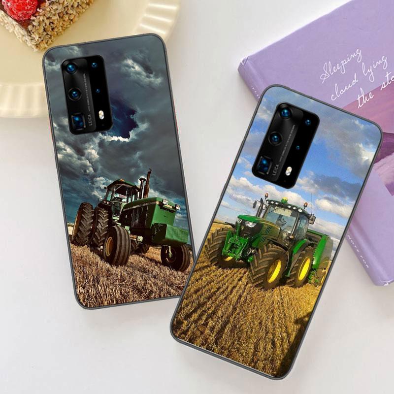 Farm Vehicle Tractor Soft Clear Phone Case For Huawei P30 Lite P10 P20 P40 P50 Pro Mate 40 Pro 30 20 10 Lite Cover Silicone