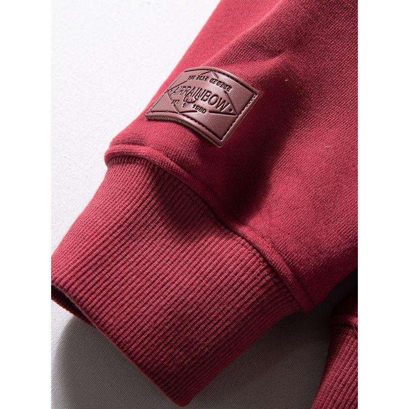 Hooded Sweatshirt for Men, Autumn and Winter Heavy Fleece Thickened Pullover Top, Versatile Youthful Trendy Loose Casual Jacket