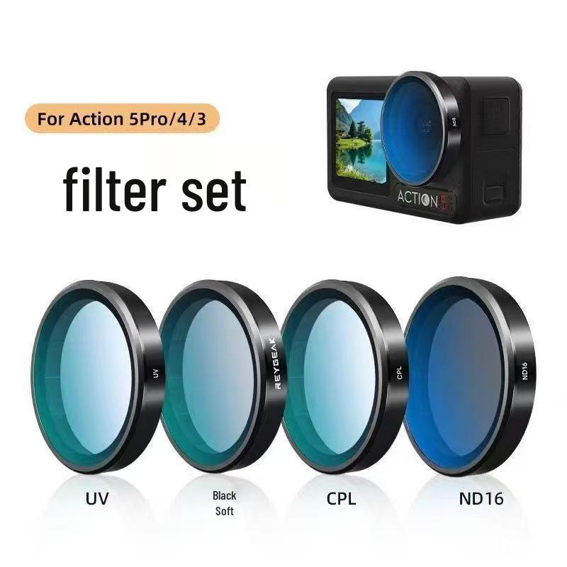 Polarizing ND Dimming & UV Protective Filter for DJI Osmo Action 3/4/5 PRO Camera