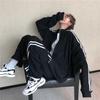 Tracksuit Korean Top and Bottom Loose Plus NTZ011 D.IIZOO Women's Spring/Autumn 2-Piece Set, Style, Set, Sweatshirt, Hoodie, Activewear, Casual,