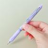 Crystal Blue Erasable Gel Pen: Metal Clip, Press-to-Erase, Triangular Grip, 0.5mm Bullet Tip for Correct Hand Posture.