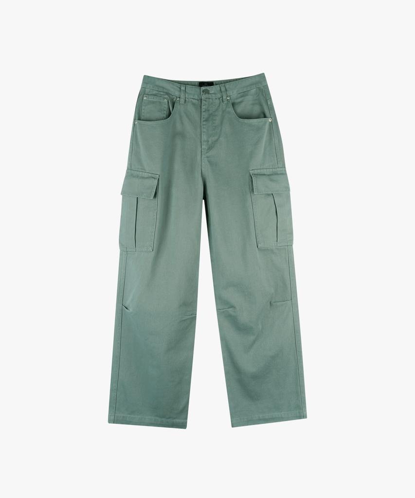 ESN Semi-Wide Cargo Cotton Pants Mint