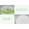 2025 NEW Folding Salad Spinner with Collapsible Handle Fruit Vegetable Centrifuge Drainer Basket Space Saving Kitchen Tool