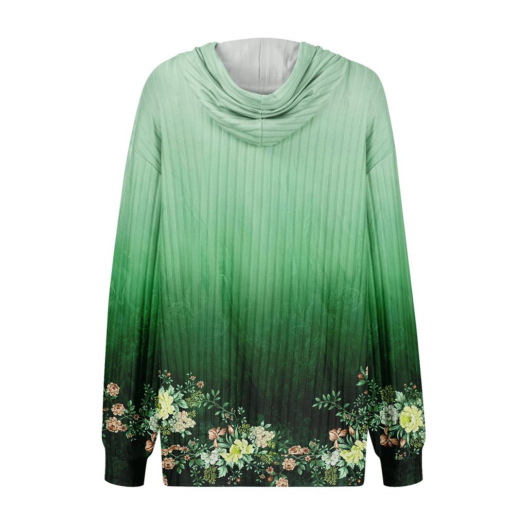Mikiny pro ženy Trendy topy Ležérní Podzimní Móda Mikina s dlouhým rukávem S kapsami Svetr Lehký