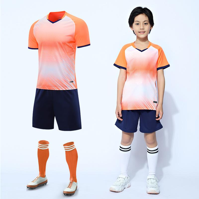 Soccer Uniform Suit Men'S Training Team Uniform Jersey Children Adult Sports Suit Royal Blue Ball Jersey