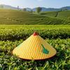 Chinese Retro Style Bamboo Rattan Fisherman Hat Handmade Straw Bucket Hat Sun Protection Lightweight for Picnic Camping