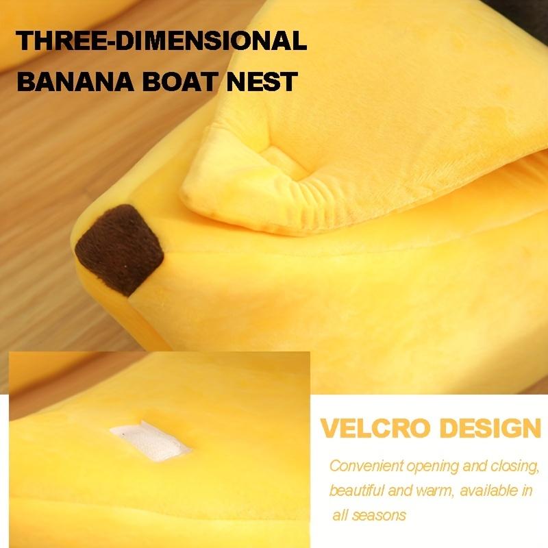 Gemütliche Bananenhöhle für Katzen: Halten Sie Ihren pelzigen Freund warm und kuschelig!