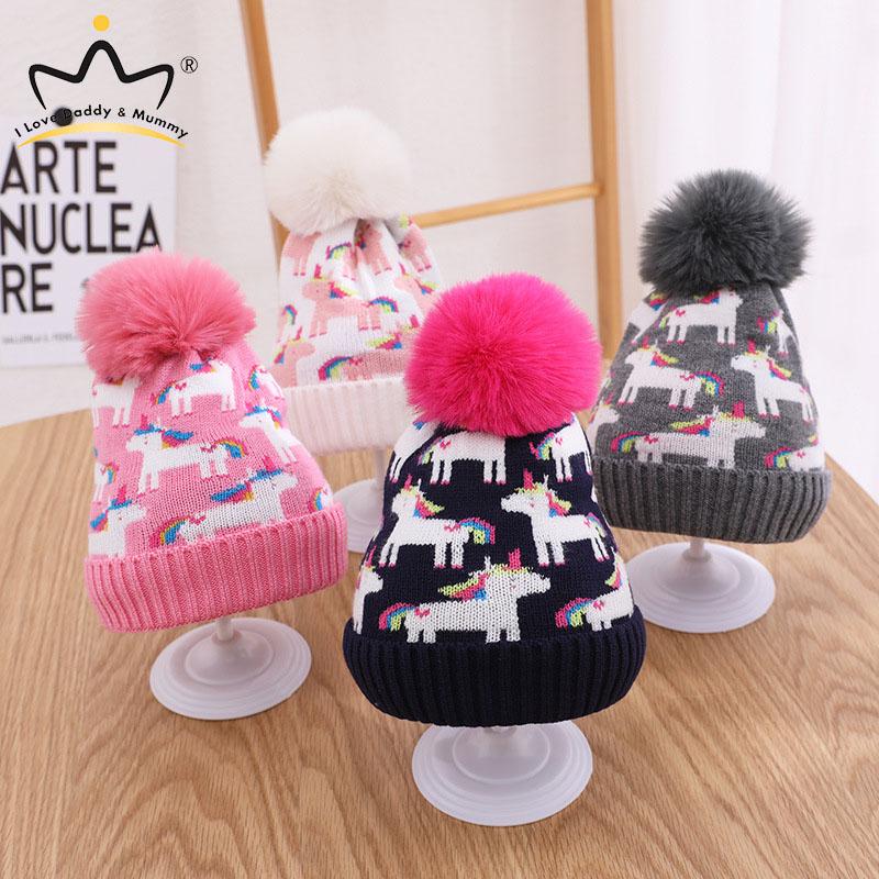 Buy Big Pompom Baby Hat Caroont Unicorn 