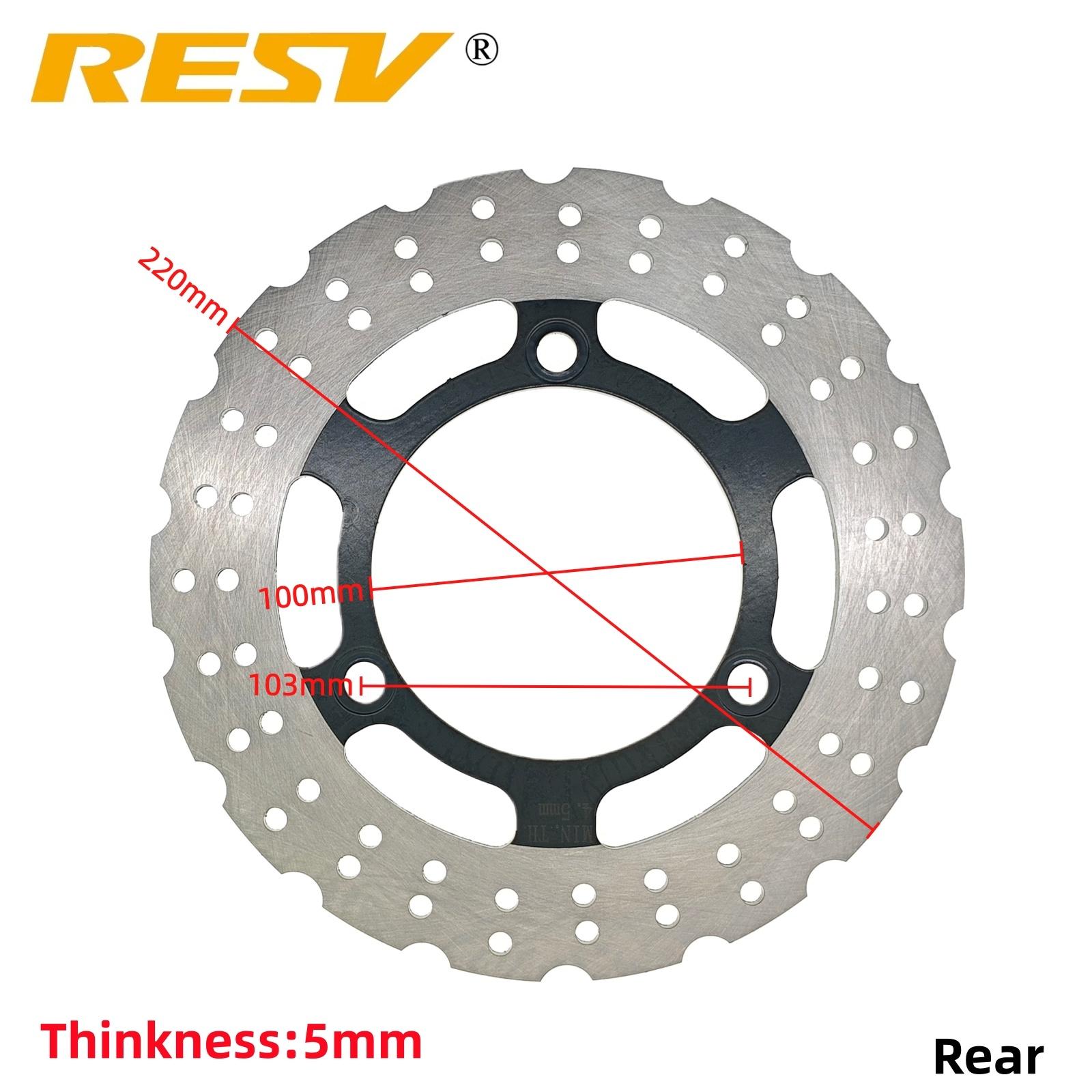 RESV for Kawasaki Ninja 250R EX250 EX250R ABS 2008-2012 Ninja 250 250cc Motorcycle Front Brake Disc Rotor Rear Brake Disks Rear