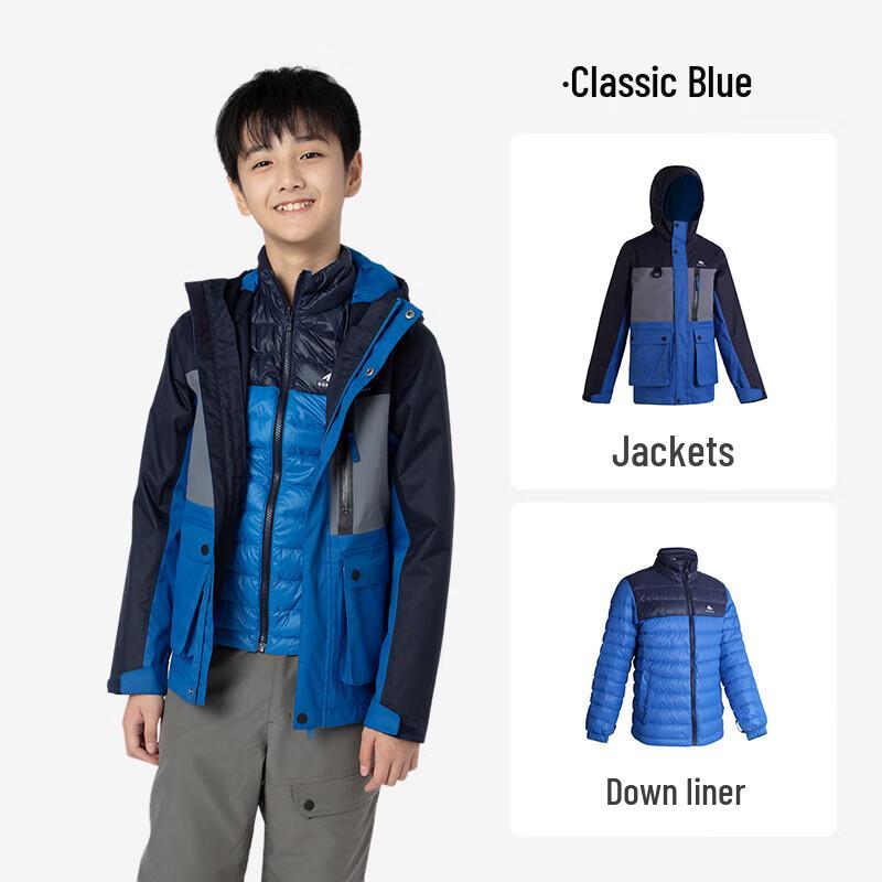 

Decathlon Kids 3-in-1 Down-Lined Ski Jacket 131-140cm (8-9 Years)