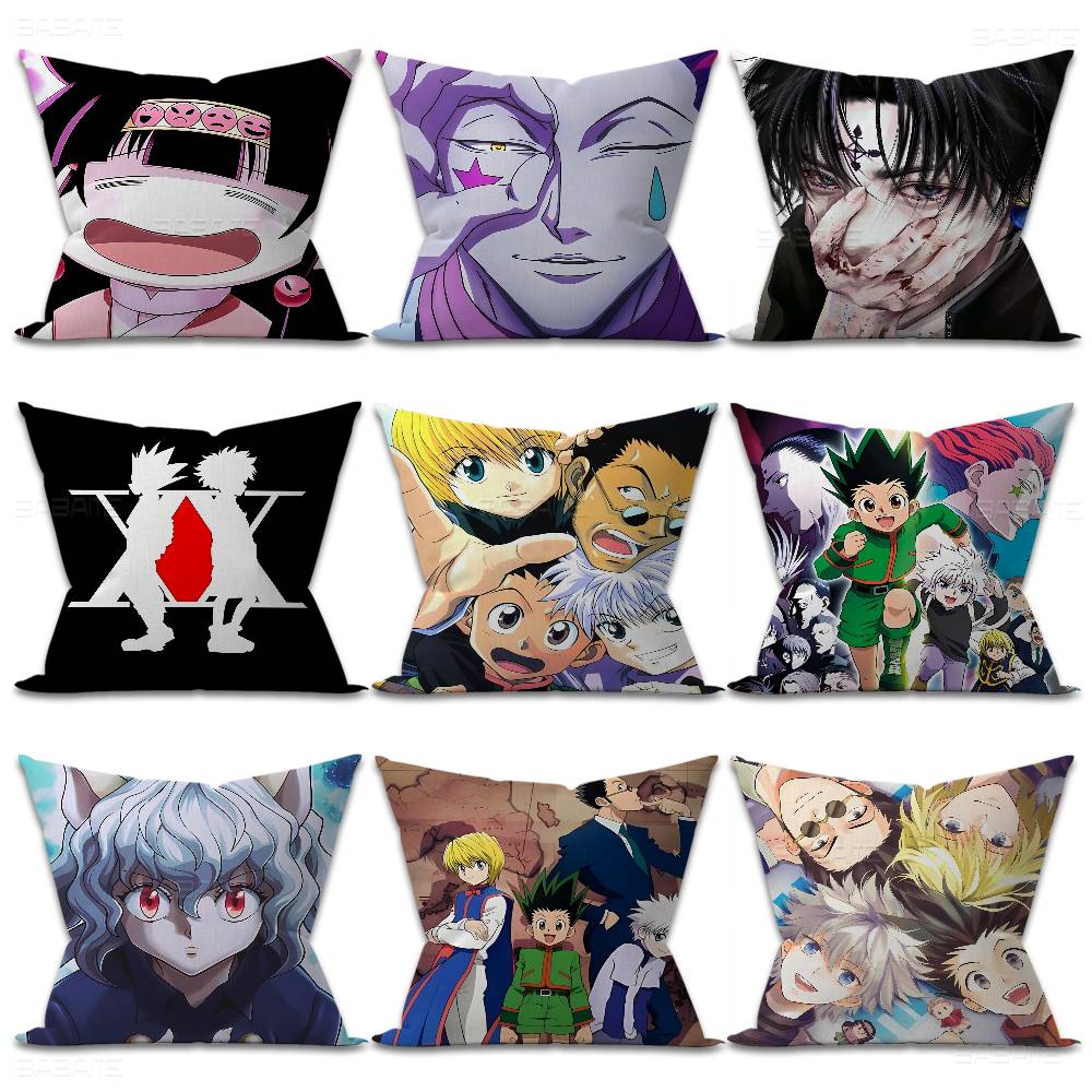 Anime Hunter X Hunter Personalized Pillow Cover Kids Bedroom Wild Party Decor Pillowcase kid Birthday shower Gift