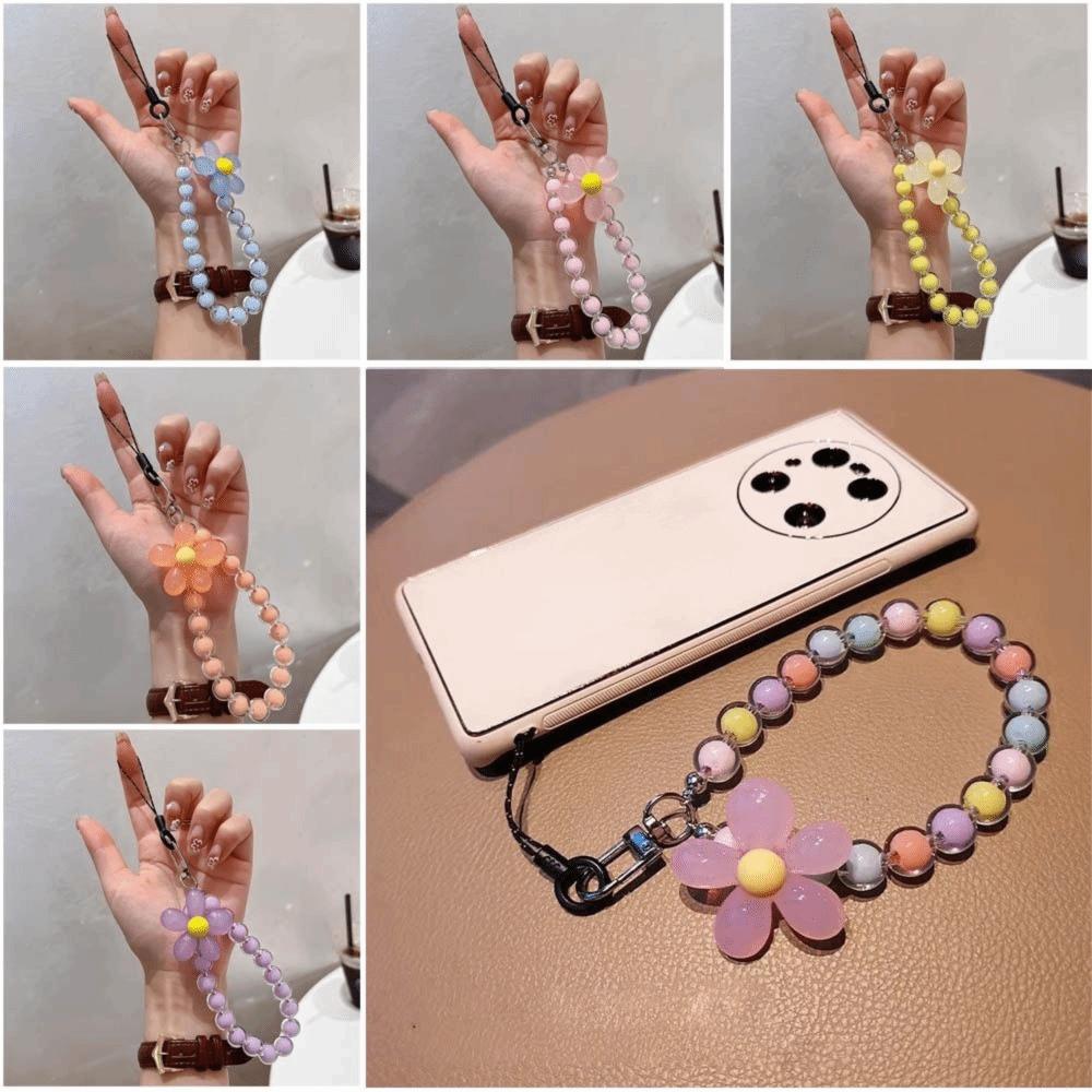 Phone Accessory Cord Boho Ornament Handmade Hanging Chains Bead Lanyard Lanyard for Keys Mobile Phone Chain Cellphone Straps