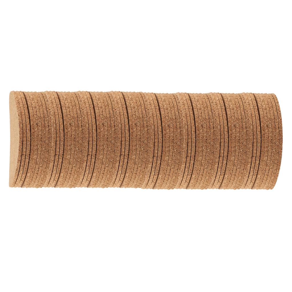 100Pcs Wood Drink Coaster Tea Coffee Cup Mat Pad Wood Tableware Home Decor