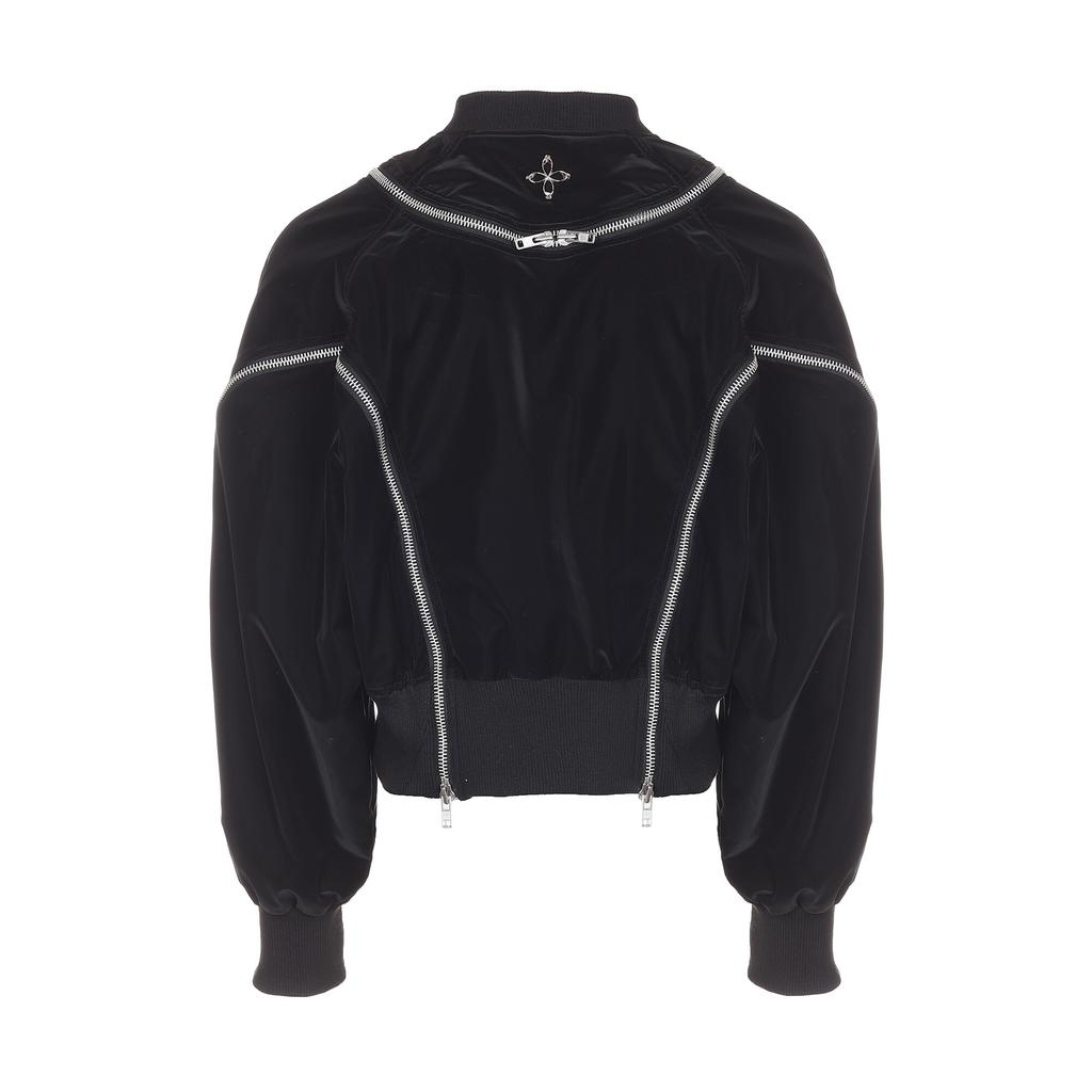 Surgery Round Zip Bomber Matte Black