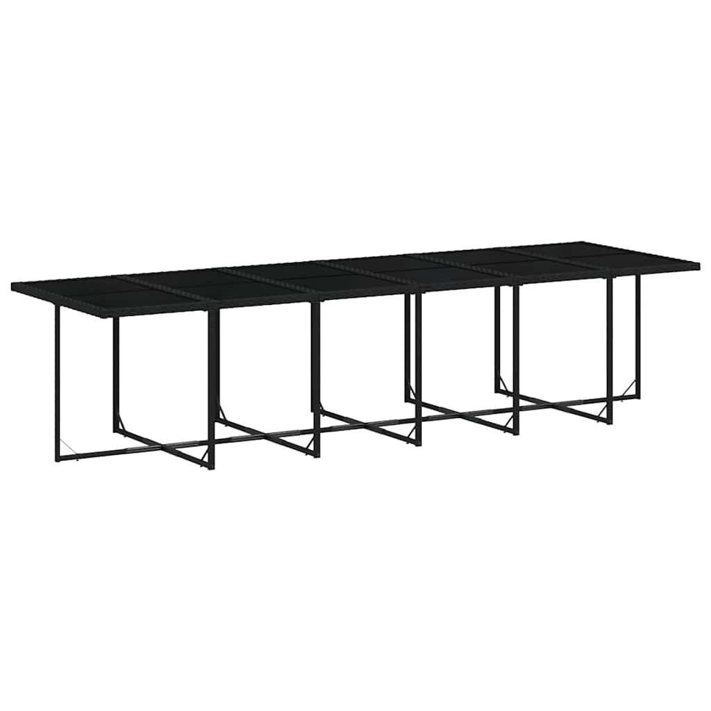 Vidaxl 17-Cz. Juego de Muebles de Jardín con Cojines, Negro, Ratán PE