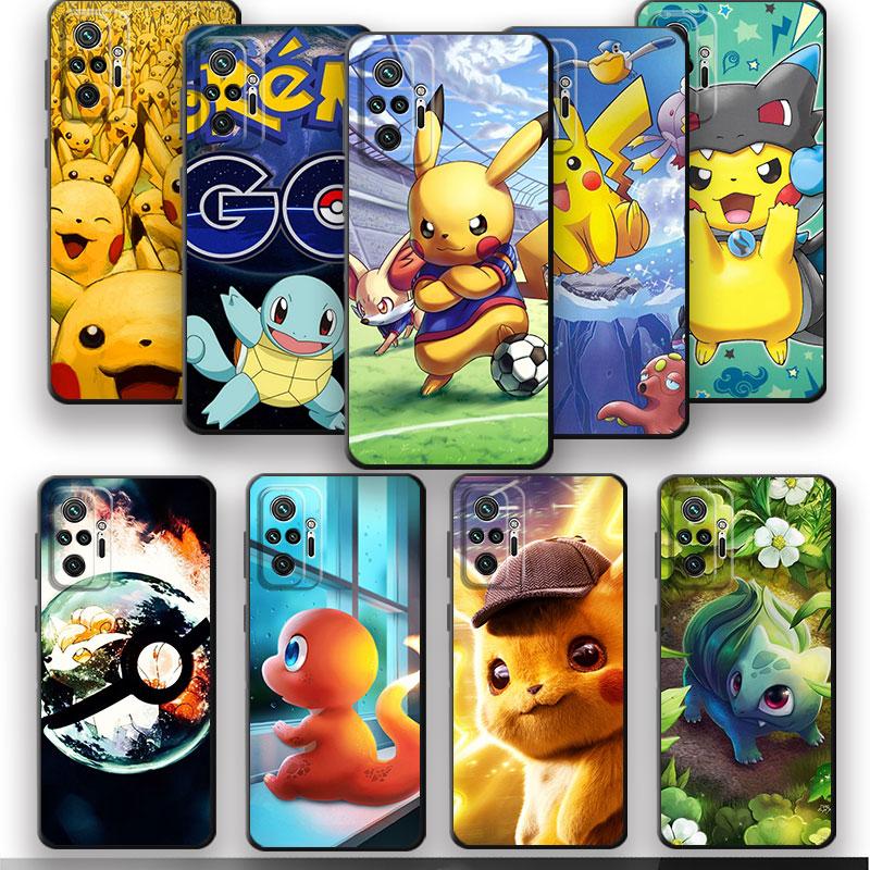 

TPU Soft Phone Case for Redmi Note 11 Pro 11T 8T 10 Lite 8 9S 9 7 10S 11S 9T 4G Note11 11E 5G Anime Pokemon Cases Cover