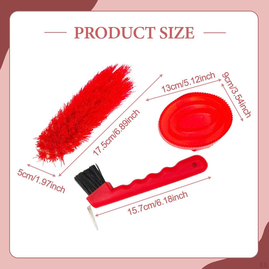 Grooming Kit Including Hoof Trimmer, Brush, Curry Comb, And Horse Brush Set, Ideal for Owners