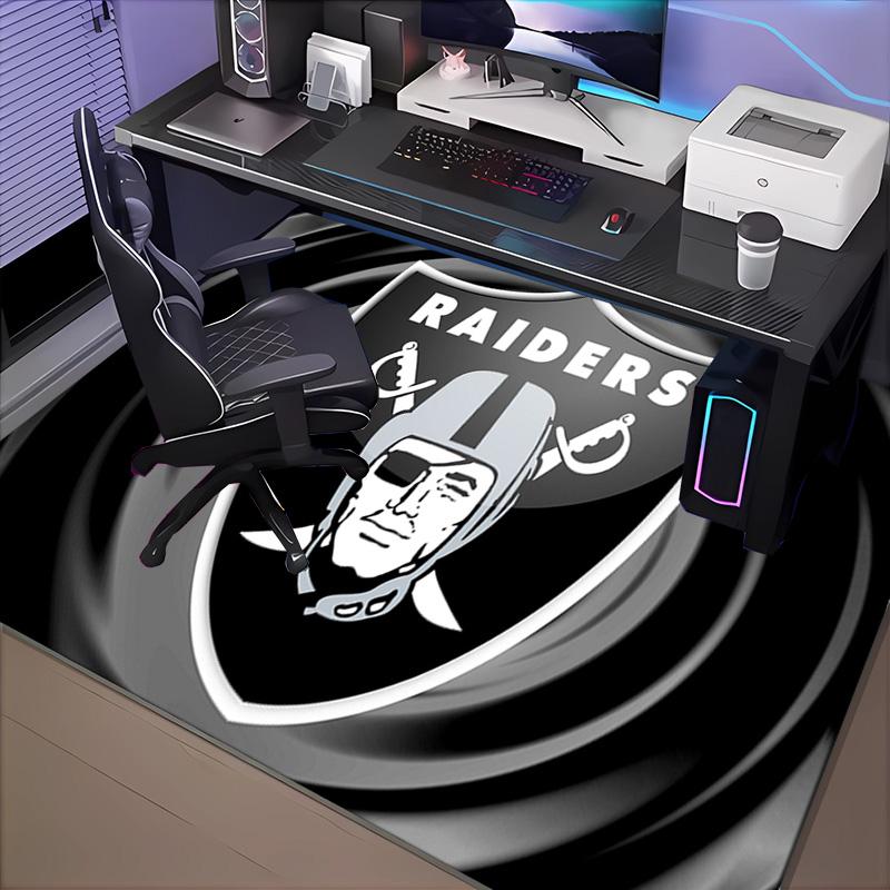 1PC Las Vegas Raiders Design Rug Game Carpet, Floor Mat for Bedroom Living Room Entryway Rug, Home Decor Idea Gift for Christmas birthday