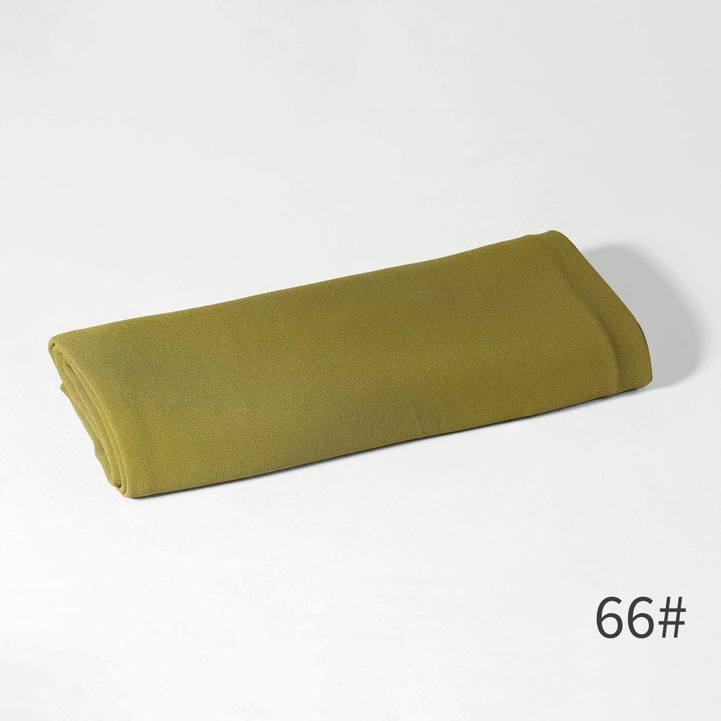 - New Monochrome Pearl Chiffon Bubble Towel Women'S Scarf Long Scarf Windproof And Sand-Proof Four-Season Scarf