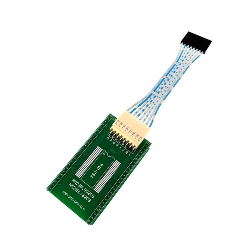 High Precisions SOP56 Test Socket with Integrated ICSP Cable for T56 Programmer for Chip Data Reading