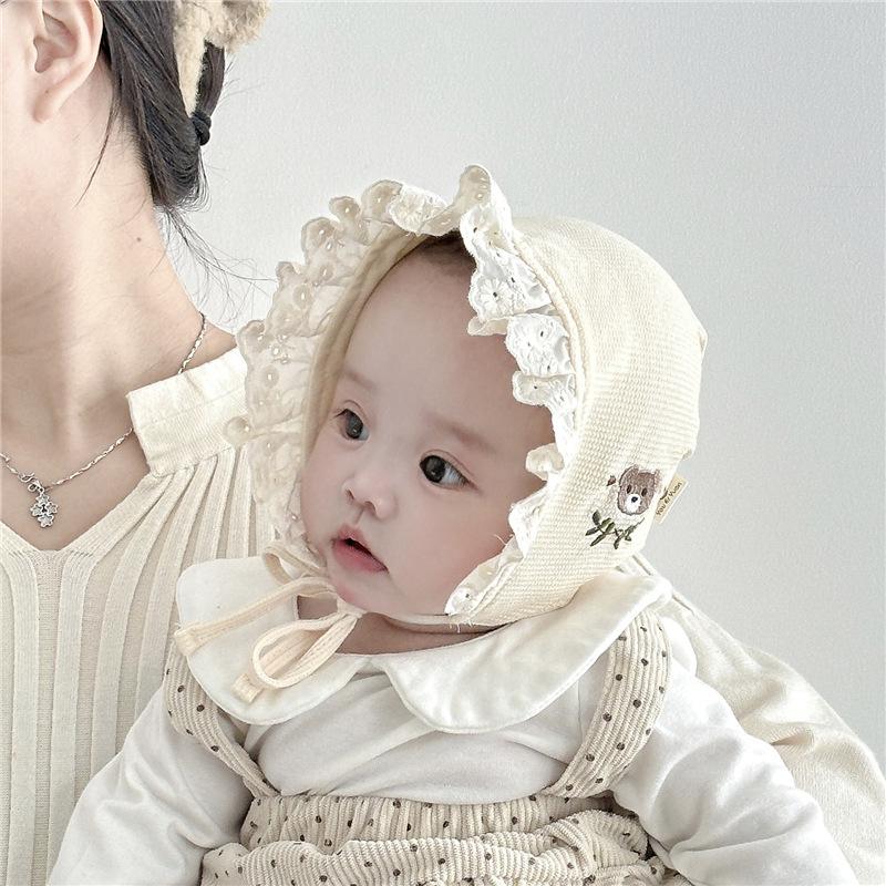 Infant and Toddler Hat Spring and Autumn Thin Cute Kiln Door Court Hat Men and Women Baby Little Month Old Newborn Baotou Hat