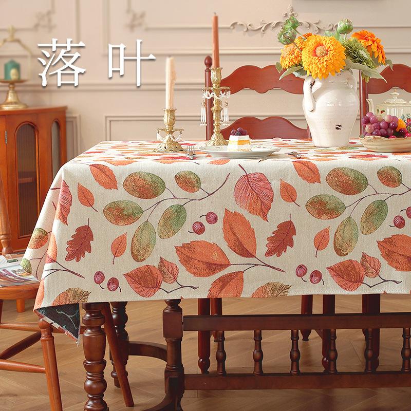 

Rustic-style Tablecloth for Home Use American-style Tablecloth with Tassels Atmospheric Table Mat Vintage-inspired Fabric Design 140x140cm