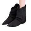 Ankle Boots Women Suede Flats Shoes Sexy Pointed Toe Boots 2025 Designer New Winter Dress Elegant Party Woman Zapatos