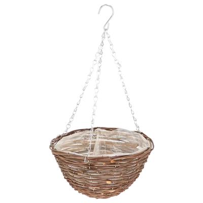 Wiszący Kosz Na Kwiaty Z Wikliny 25 Cm