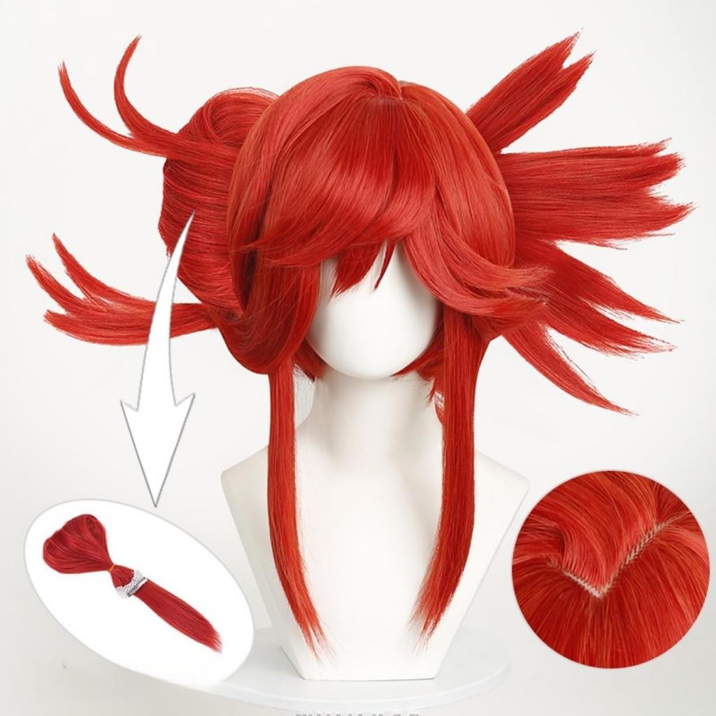 Authentic Cosplay Riyou Cosplay Heat Anime Everyday School Cosplay Wig Net Included Wig, Wig, Costume, Disguise, Resistant, Wig, Photography,