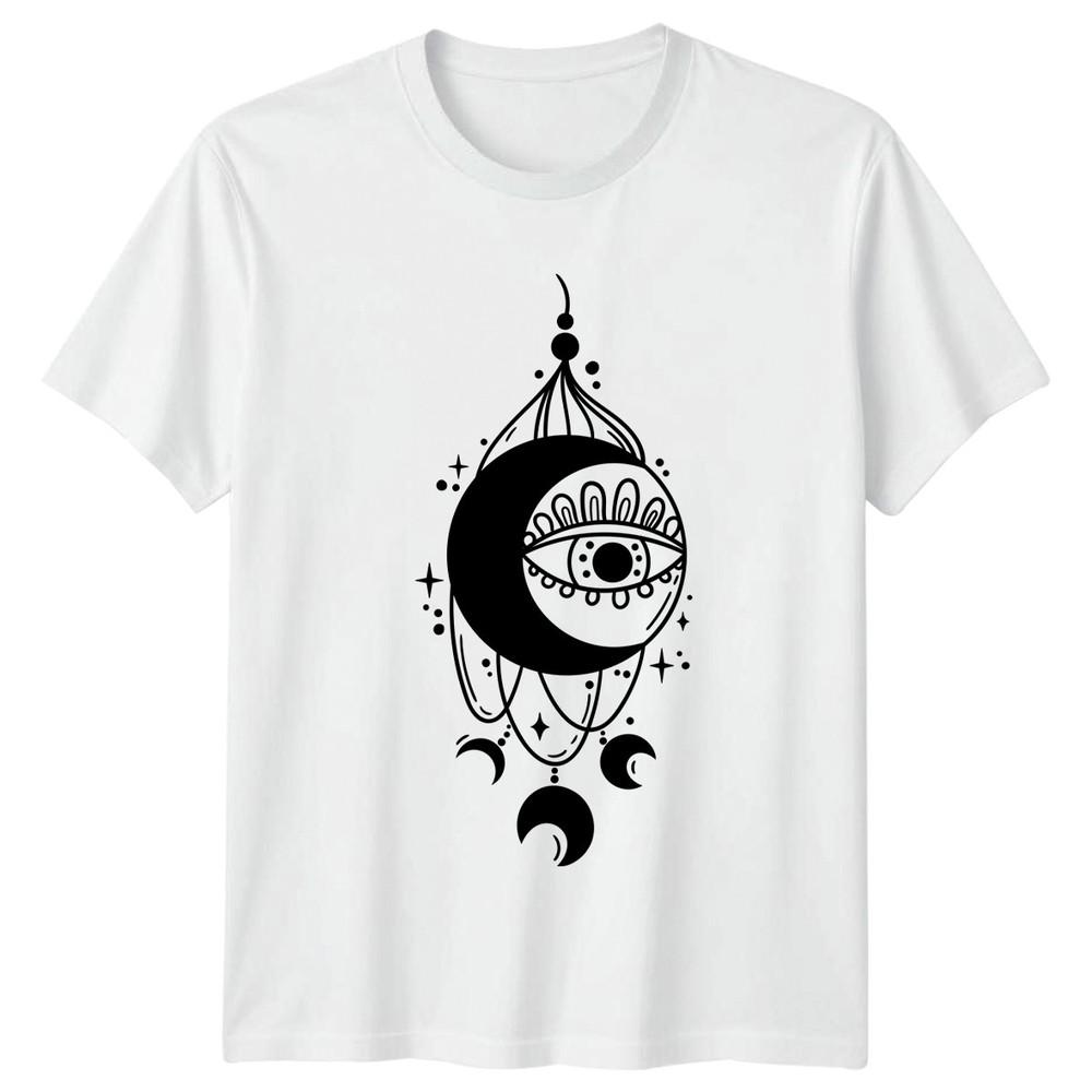 Mystical Celestial Eye Moon TShirt Boho Witchy Birthday Gift For Him And Her S