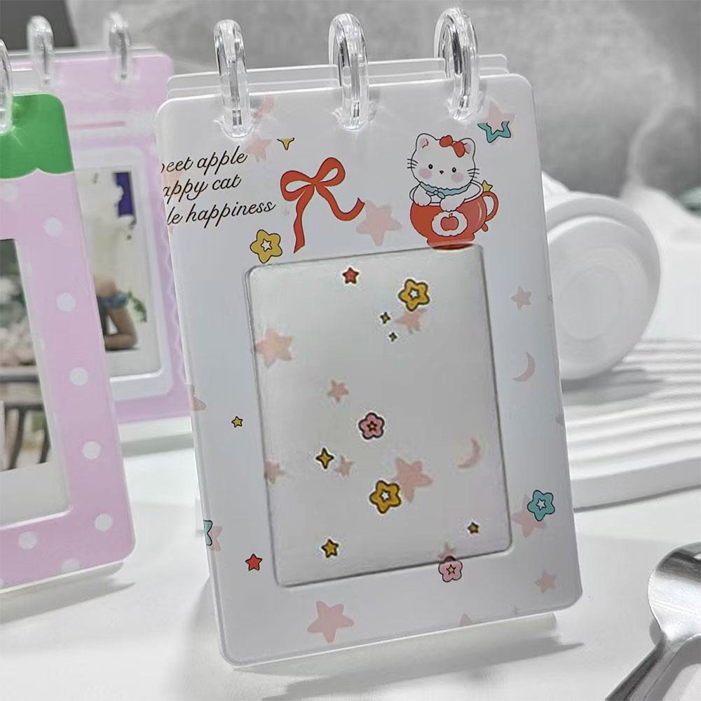 3-inch Small Card Photo Holder Desktop Desk Calendar Photo Album Decoration Loose-leaf Idol Photo Storage Album Postcard Collect