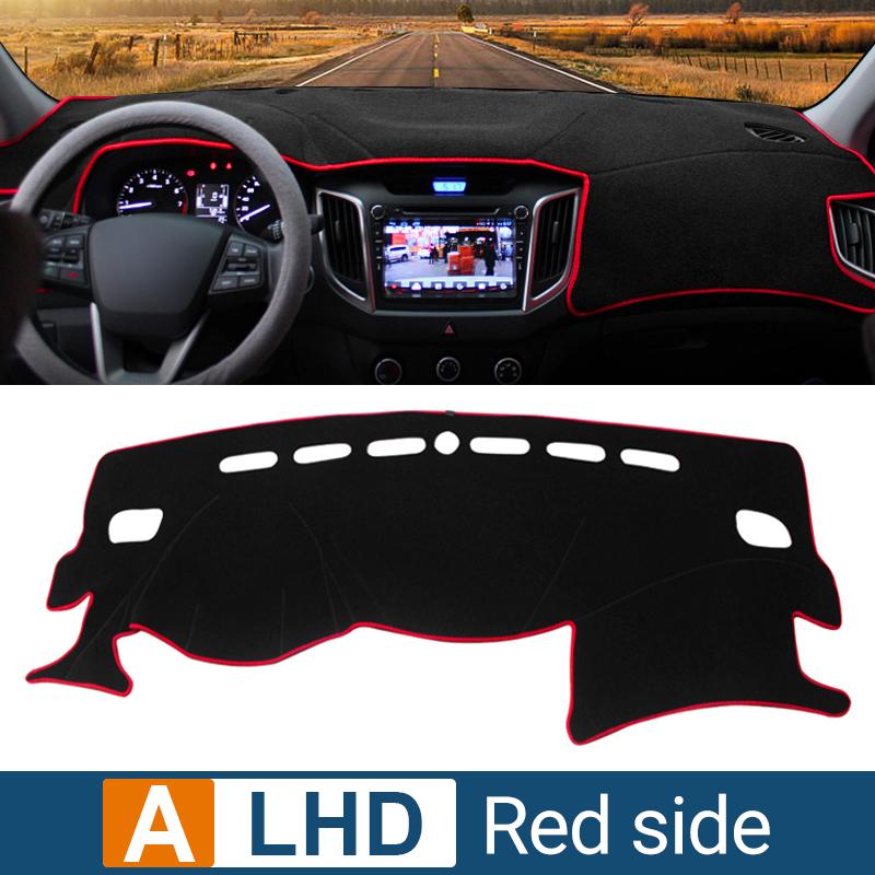 

Для Hyundai Creta ix25 2014 2015 2016 2017 2018 2019 Чехол на приборную панель автомобиля, защитный коврик от солнца, анти-УФ-излучения, нескользящий коврик