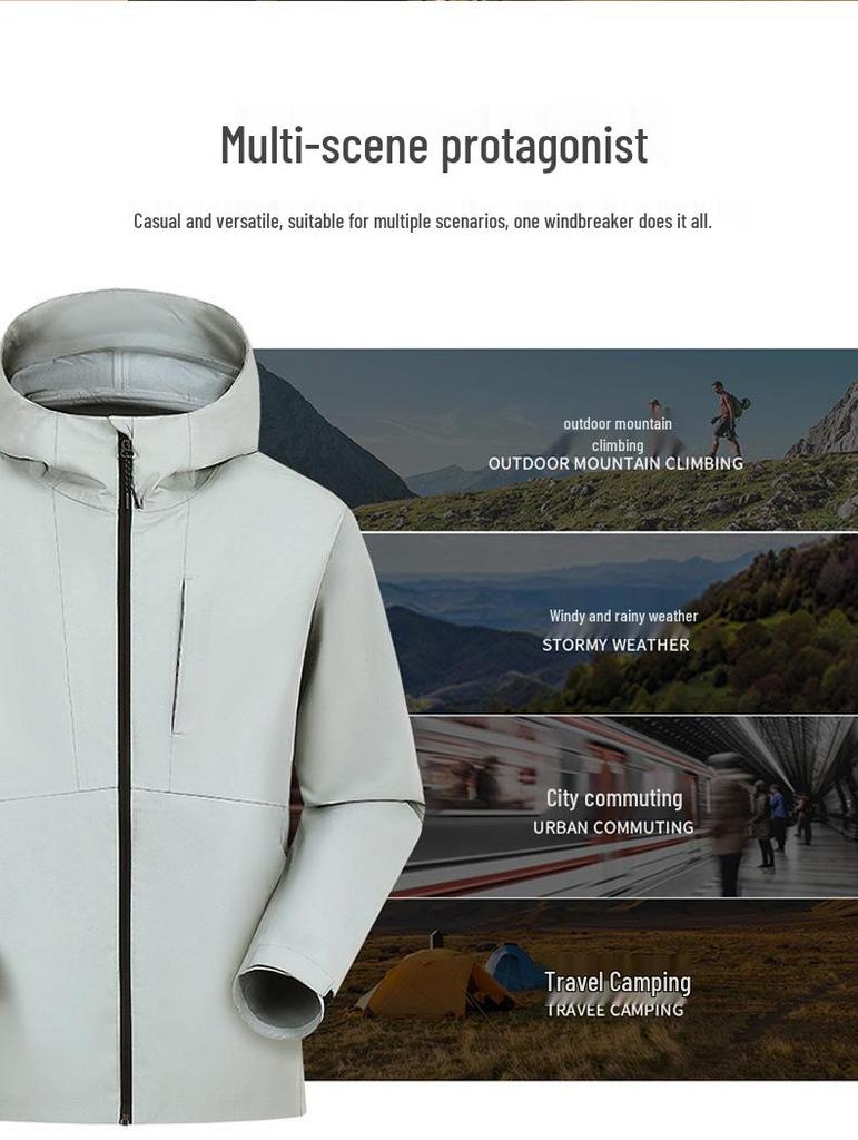 Unisex Lightweight All-Season Windproof & Waterproof Mountaineering Suit
