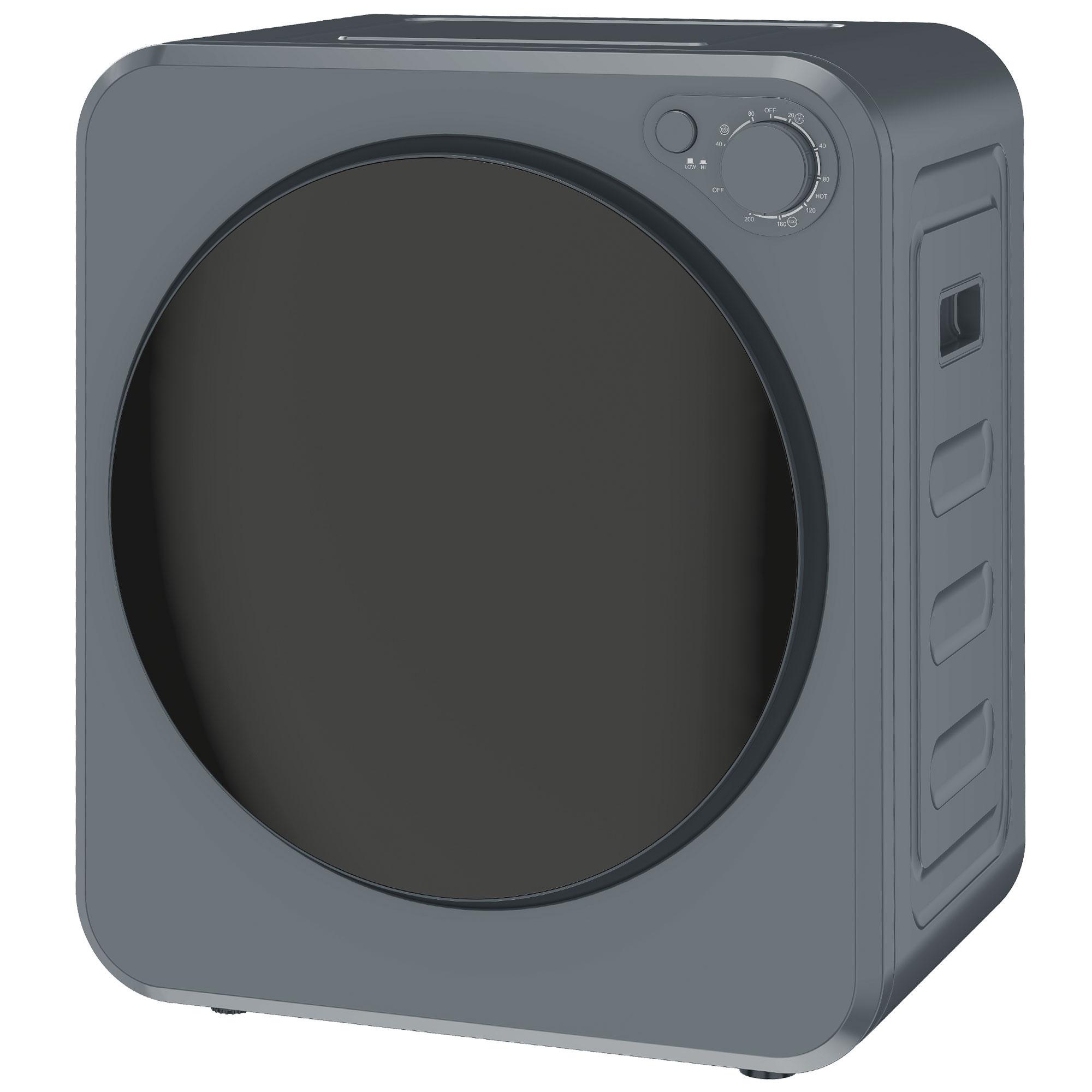 Mini Sèche-linge 4 kg 5 Programmes 800 W 400 W Autoportant Gris
