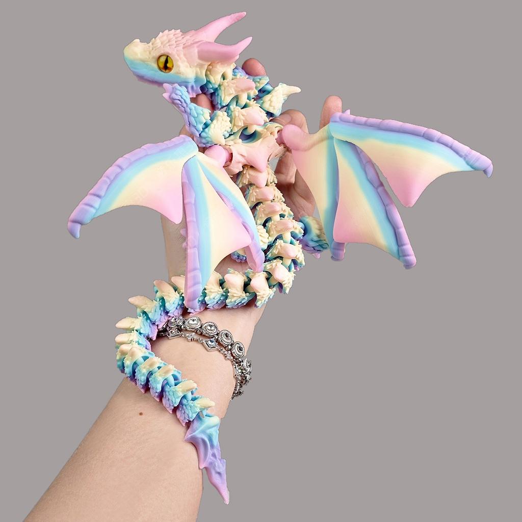 3D Printed Dragon Joint Movable And Detachable Toy Creative Ornament Festival Birthday Gift
